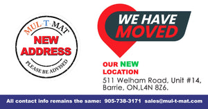 Mul-T-Mat & Supply Co. Is Moving To Barrie