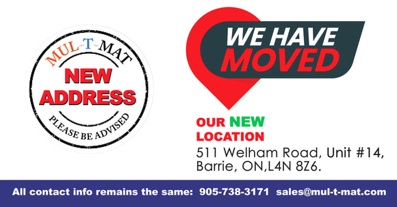 Mul-T-Mat & Supply Co. Is Moving To Barrie