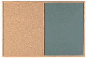 Combo Board Cork and Chalk Oak Frame