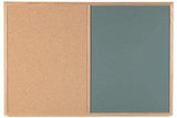 Combo Board Cork and Chalk Oak Frame