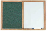Combo Board Bulletin & Marker Board Oak Frame