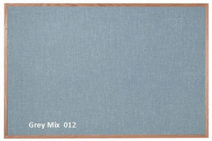 Designer Fabric Bulletin Board Oak Frame