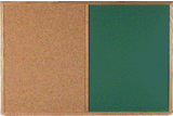 Combo Board Cork and Chalk Oak Frame