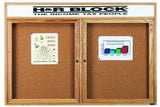 Enclosed Bulletin Board With Header
