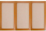 Enclosed Bulletin Board Wood Finish