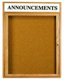 Enclosed Bulletin Board With Header