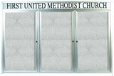 Enclosed Bulletin Board With Header