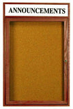 Enclosed Bulletin Board With Header